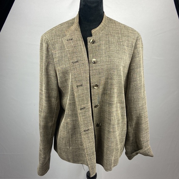 Jones New York Linen Button Down Blazer - Picture 3 of 8
